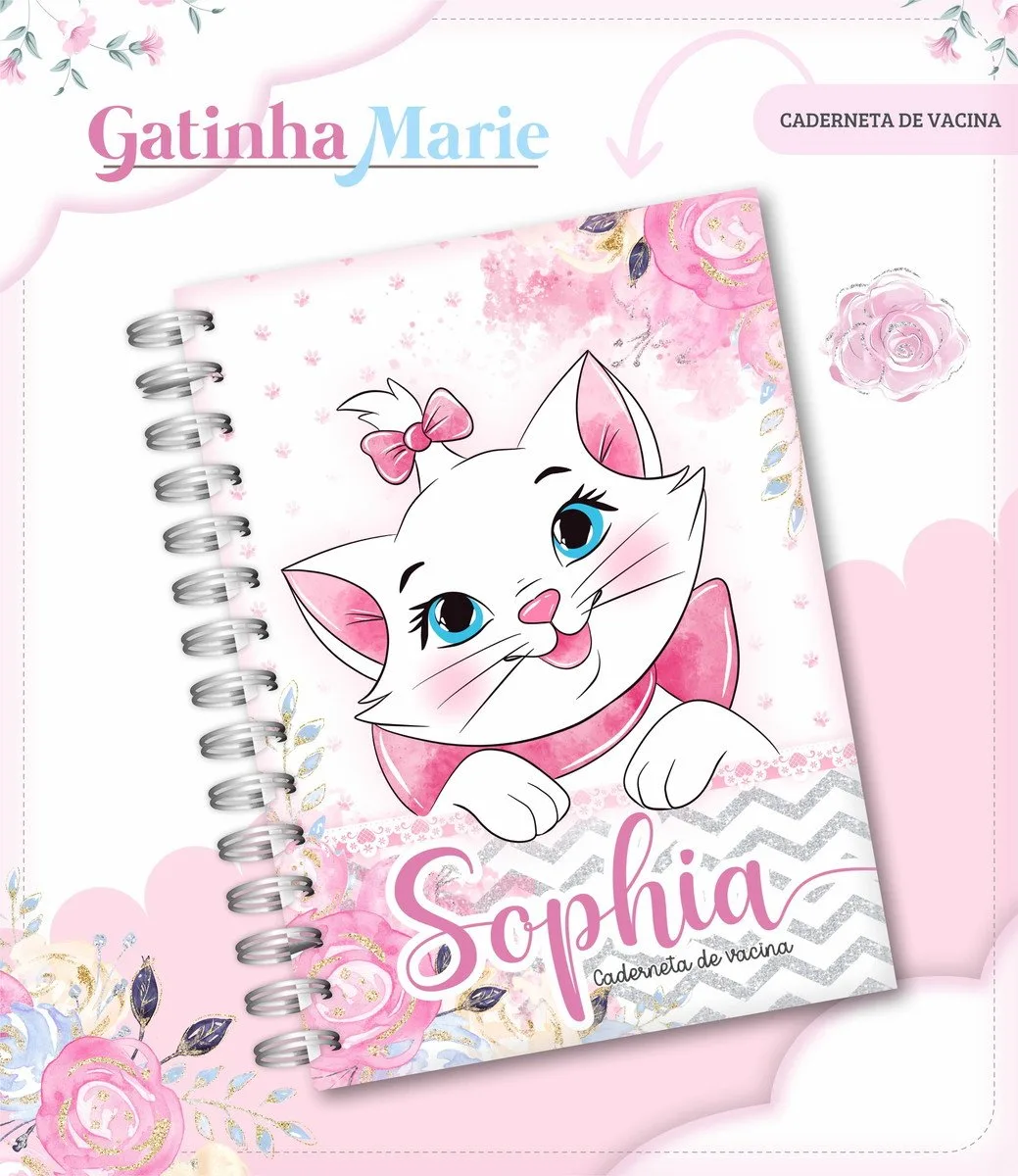 Caderneta de Vacina Gatinha Marie