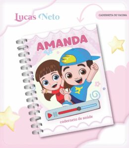 Caderneta de Vacina Gi e Lucas,