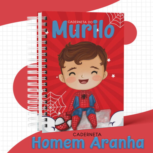 Caderneta de Vacina Homem Aranha Menino