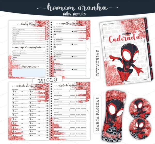 Caderneta de Vacina Miles Morales