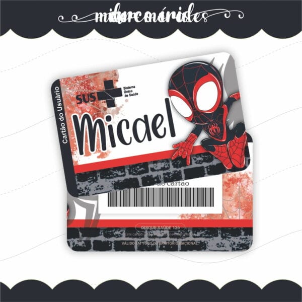 Caderneta de Vacina Miles Morales
