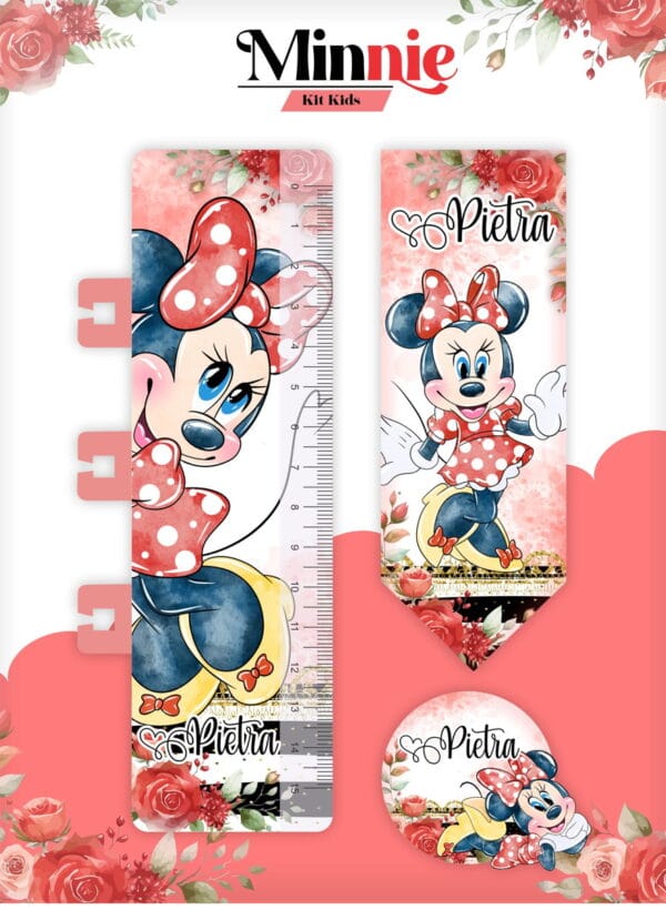 Caderneta de Vacina Minnie Vermelha