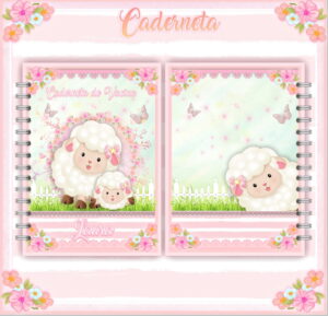 Caderneta de Vacina Ovelhinha Rosa