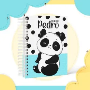 Caderneta de Vacina Panda Menino 12 Caderneta de Vacina Panda Menino