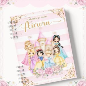 Caderneta de Vacina Princesas Menina