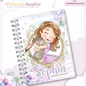 Caderneta de Vacina Princesinha Sophia 5 Caderneta de Vacina Princesinha Sophia