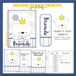 Caderneta de Vacina Ursinho Branco - Arquivo Digital 14 Caderneta de Vacina Ursinho Branco - Arquivo Digital