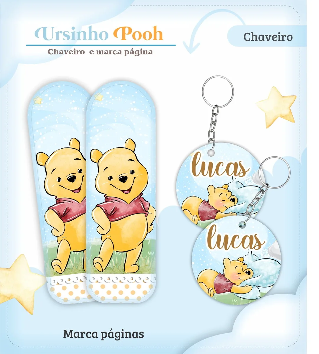 Caderneta de Vacina Ursinho Pooh Menino 3 Caderneta de Vacina Ursinho Pooh Menino