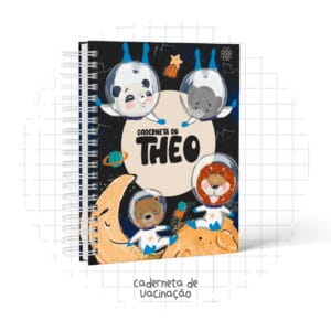 Caderneta de Vacinação Astronauta Animais