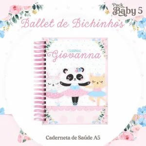 Caderneta de Vacinação Ballet de Bichinhos 36 Caderneta de Vacinação Ballet de Bichinhos