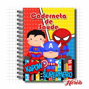 Caderneta de Vacinação Heróis Menino