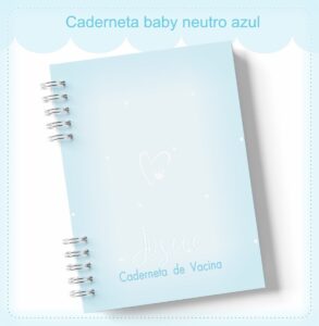 Caderneta de Vacinação Neutro Azul