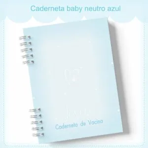 Caderneta de Vacinação Neutro Azul 8 Caderneta de Vacinação Neutro Azul