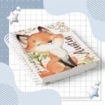 Caderneta Raposinha Aquarela