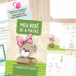 Caderneta Vacina e Registros Momentos - Dog Fêmea 4