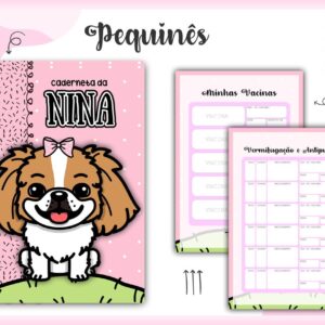 caderneta vacina pequines arquivo digital cachorrinha