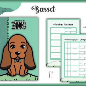 Caderneta Vacina Pet Basset Macho