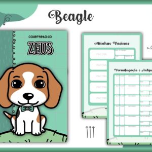 Caderneta Vacina Pet Beagle Macho