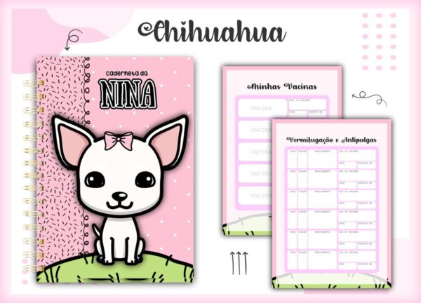 Caderneta Vacina Pet Chihuahua