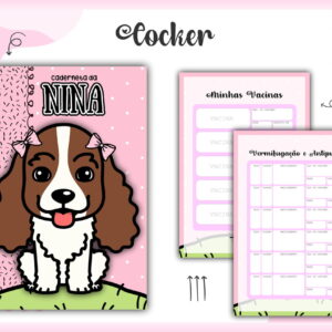 Caderneta Vacina Pet Cocker - Arquivo Digital