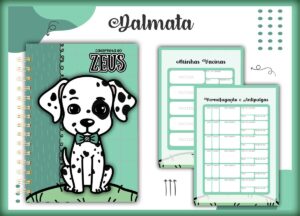 Caderneta Vacina Pet Dalmata Macho -Arquivo Digital