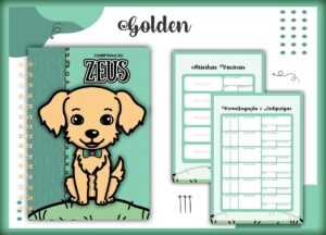 Caderneta Vacina Pet Golden Macho