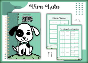Caderneta Vacina Pet P/B Macho -Arquivo Digital