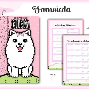 Caderneta Vacina Pet Samoieda