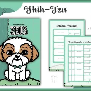 Caderneta Vacina Pet Shihtzu Macho