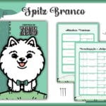 Caderneta Vacina Pet Spitz Branco Macho -Arquivo Digital