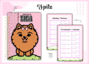 Caderneta Vacina Pet Spitz Caramelo