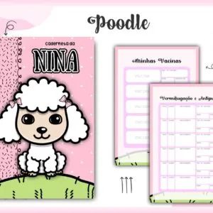 Caderneta Vacina Poodle Branco- Arquivo Digital 40 Caderneta Vacina Poodle Branco- Arquivo Digital