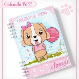 Caderneta Vacinação Pet Cachorrinha