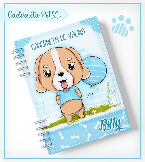 Caderneta Vacinação Pet Cachorrinho