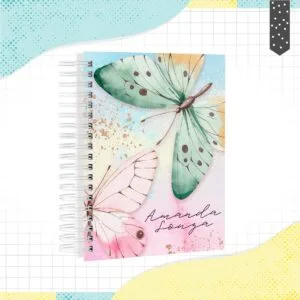Caderno A5 Borboleta 17 Caderno A5 Borboleta