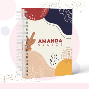 Caderno Capa Geométrica - Modelo 3 - Arquivo Digital