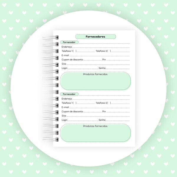 Caderno Controle de Pedidos