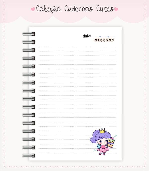 Caderno Cute Menina 10