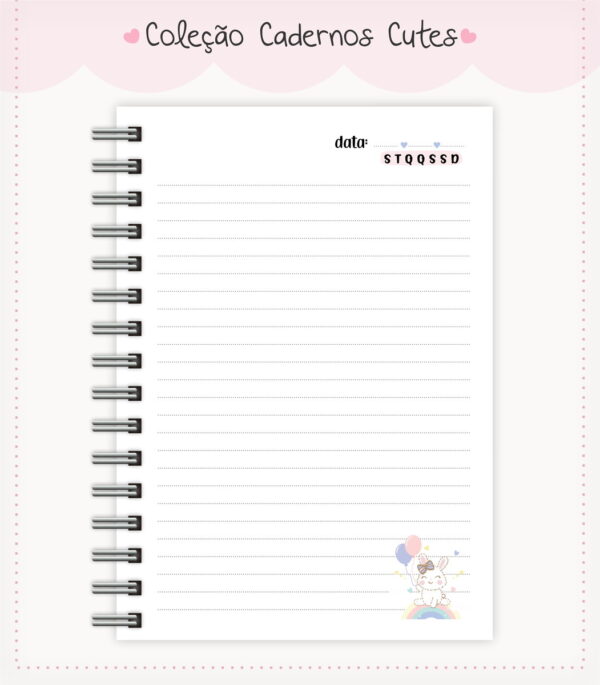 Caderno Cute Menina 4