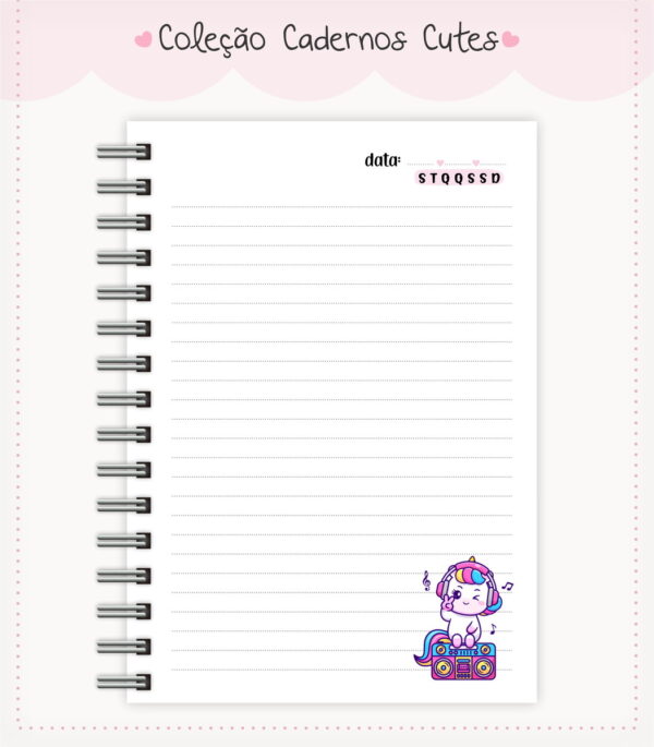 Caderno Cute Menina 5