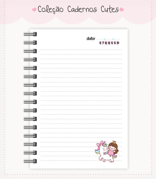 Caderno Cute Menina 6