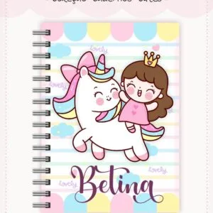 Caderno Cute Menina 6 8 Caderno Cute Menina 6