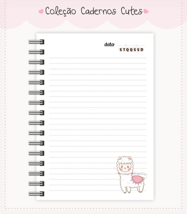Caderno Cute Menina 8