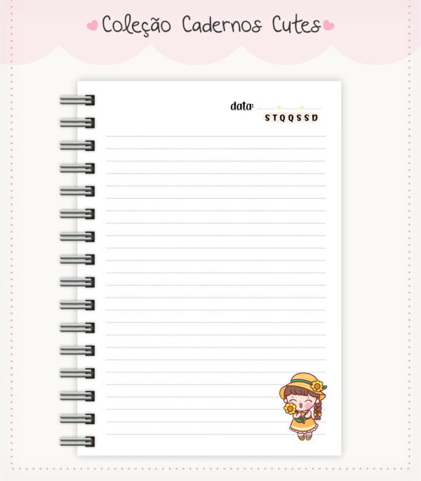 Caderno Cute Menina 9
