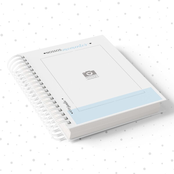 Caderno de Memórias Afetivas Azul