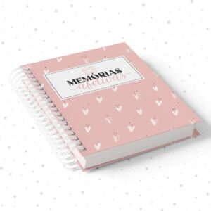 Caderno de Memórias Afetivas Rosa