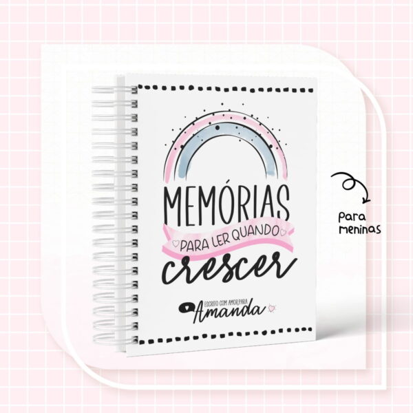 CADERNO DE MEMÓRIAS MENINA