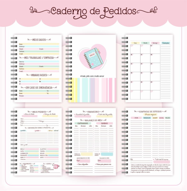 Caderno de Pedido Candy