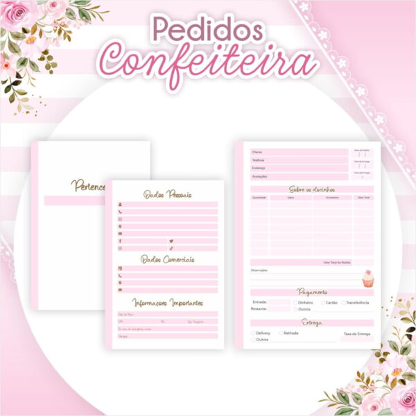 Caderno de Pedidos Confeiteira