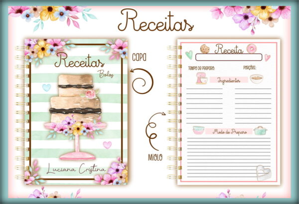 Caderno de Receitas Bolo